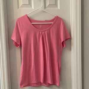 Adonna Bright Pink Short Sleeve Top